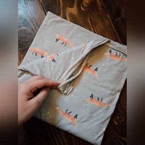 CozyFox Kids Blanket - Gray with Fox Print